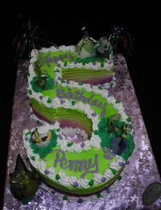 Princess and The Frog Birthday Cake - B0422