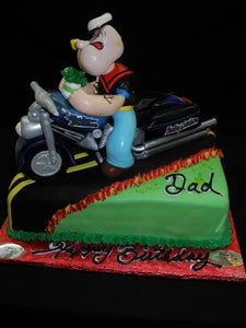 Popeye Customized Birthday Cake - B0426