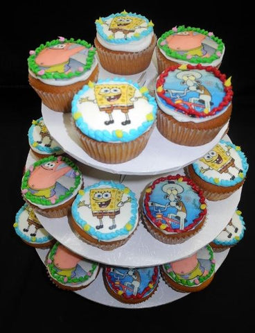 Sponge Bob Edible Image Cupcakes - CC032