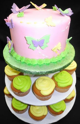 Butterfly Pink Cupcake Stand - CC096