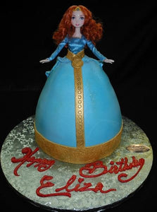Brave Fondant Doll Birthday Cake - CS0261