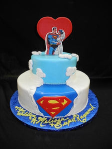 Superman Wedding Cake - W077