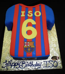 Barcelona Soccer Jersey Cake - CS0273