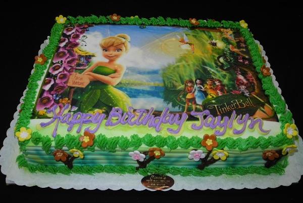 Tinkerbell Edible Picture Cake - B0277