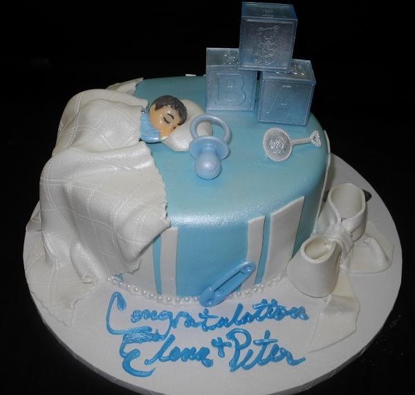 Baking with Roxana's Cakes: Baby Shower Cake Prince Themed !