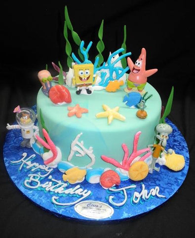 Sponge Bob Birthday Cake - B0342