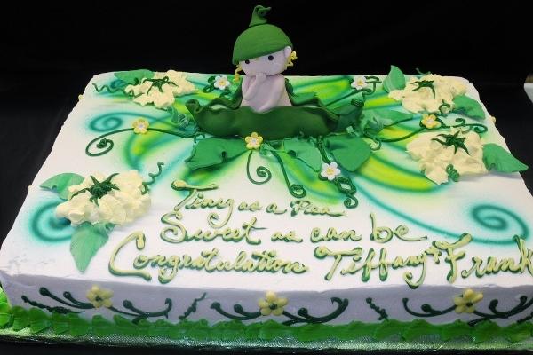 Peas In a Pod Baby Shower Cake - BS237