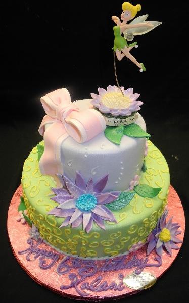 Tinkerbell Fondant Cake - B0275 – Circo's Pastry Shop