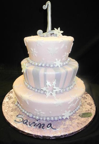 Snowflakes, first birthday, pink, purple, lavender