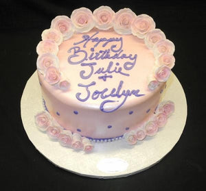 roses, lavender, pink
