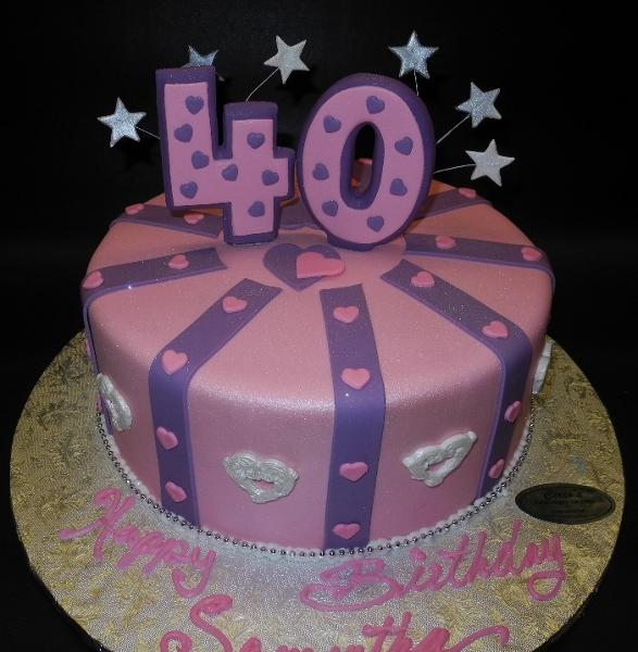 Purple Fantasy Cake | Elegant Customzied Birthday Party Cake - Dubai