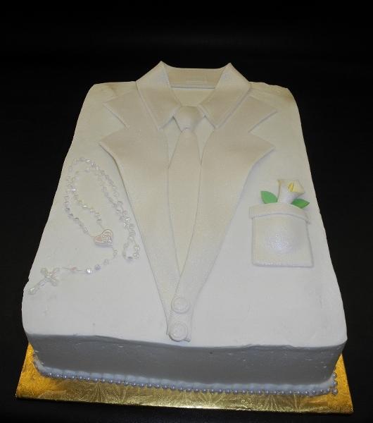 Shirt & Tie With Watch Cake