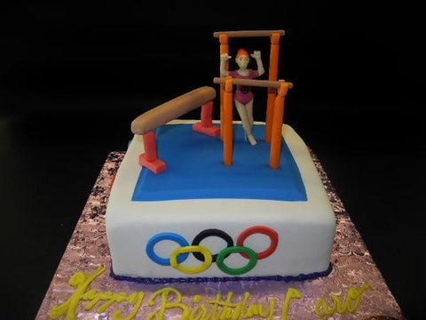 olympics, aerobics, cake