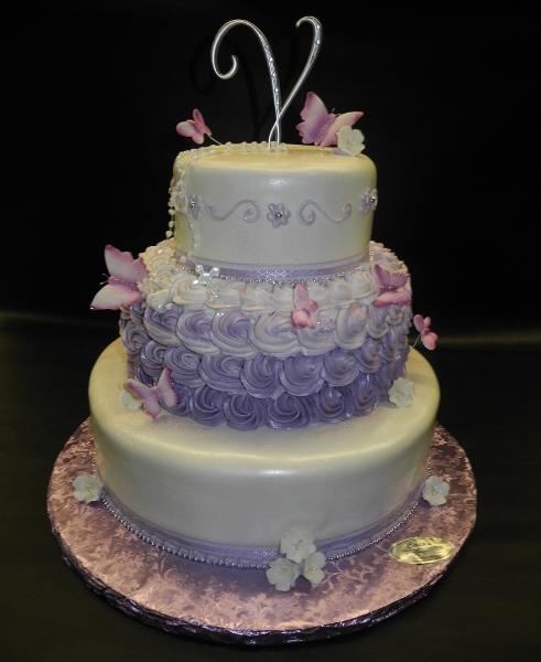 rosettes, ornament, lavender, purple
