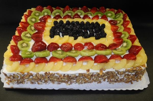 Fruit Supreme Whip Cream Birthday Cake 