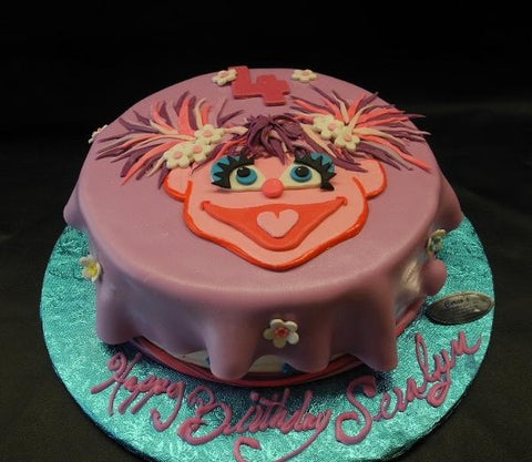 Abby Cadabby Fondant Cake with Fondant Flowers