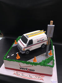 Verizon truck cake. CS0286