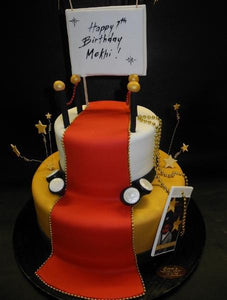 Hollywood Theme Fondant Birthday Cake
