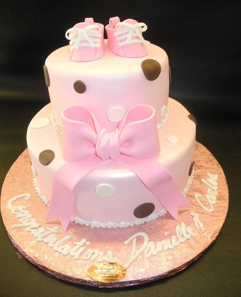 Coach Pink and White Fondant Cake - CS0236 – Circo's Pastry Shop