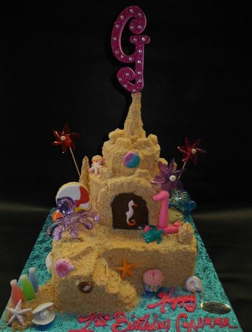 Sand Castle Cake 