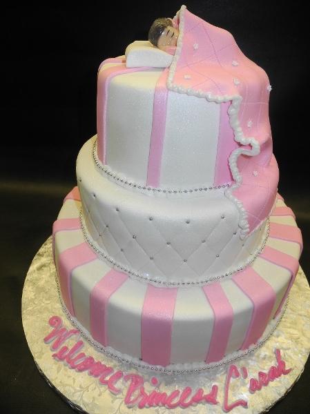 Baby Sleeping Fondant Cake 