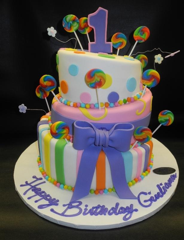 Candy Land 1st Birthday Cake