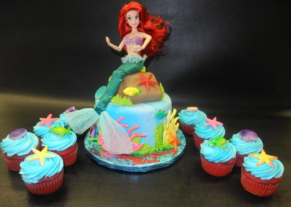 Ariel the little mermaid - Decorated Cake by Julie - CakesDecor
