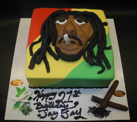 Bob Marley Custom Cake