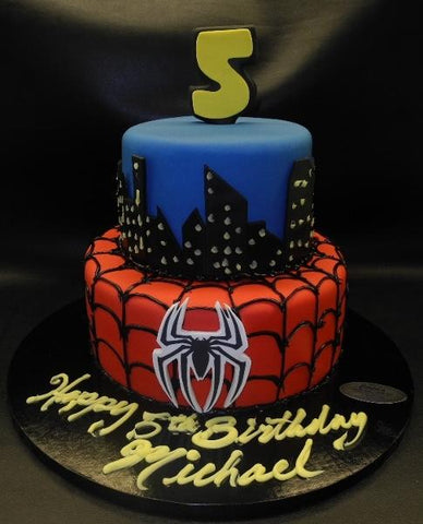 Spiderman Fondant Cake - B0207
