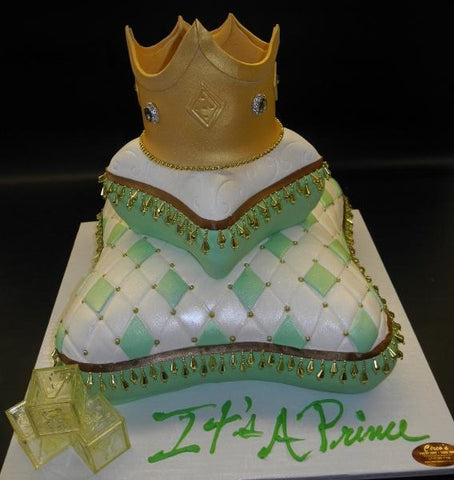 Prince Theme Pillow Baby Shower Cake - BS260