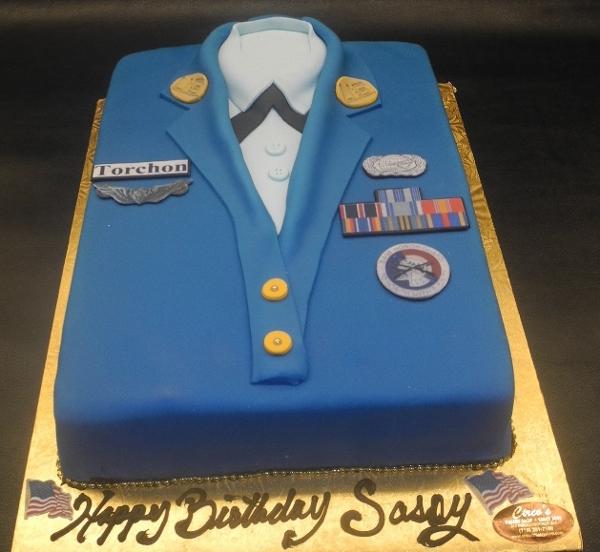 Air Force Custom Fondant Cake 156