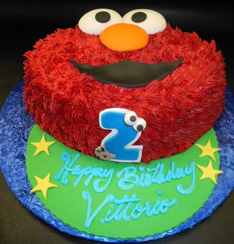 Elmo Face Birthday Cake 634