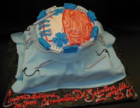 Brain Surgeon Fondant Custom Cake
