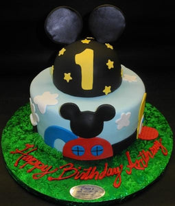 Mickey Mouse Anchor Fondant Cake 