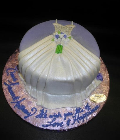 Bride Dress Bridal Shower Cake 