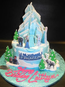 Frozen Movie Fondant Cake