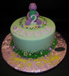 Barney Fondant Cake 
