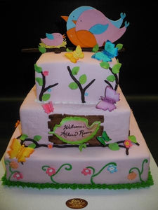 Bird Theme Fondant Cake 