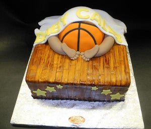 Baby Bottom NBA Fondant Cake 
