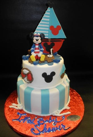 Mickey Mouse Sailor Fondant Cake 