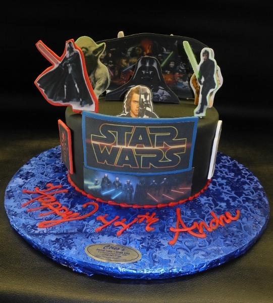 Star Wars Fondant Custom Cake 