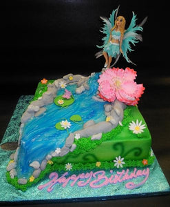 Fairy Custom Fondant and Whip Cream Cake 