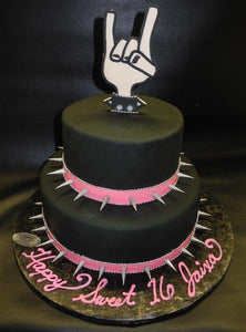 Rock and Roll Fondant Cake 