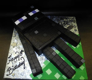 Minecraft Enderman Fondant Custom Cake 