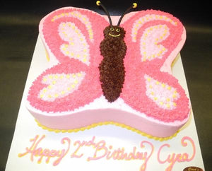 Butterfly Shape Cream Cake 