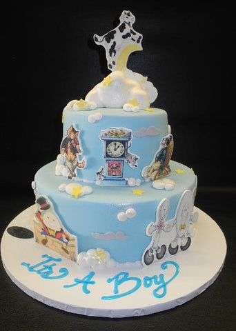 Humpty Dumpty Baby Shower Fondant Cake 
