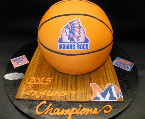 Basketball 3D Fondant Cake 
