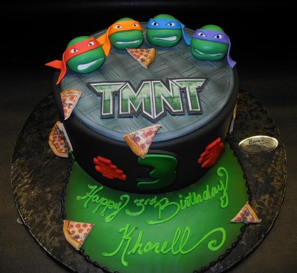 Ninja Turtle Fondant Cake,TMNT