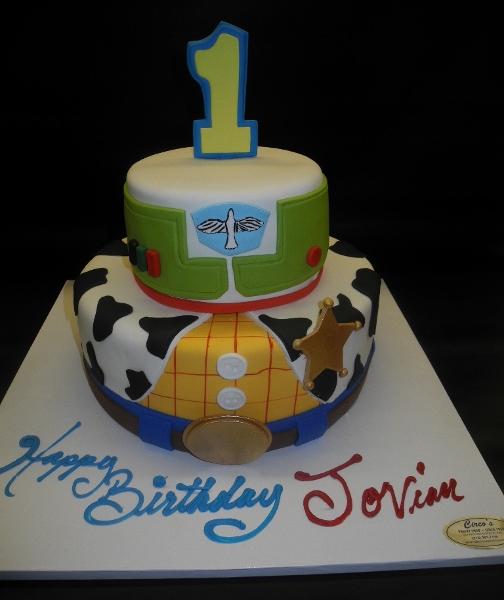 Toy Story Fondant 1st Birthday Cake 