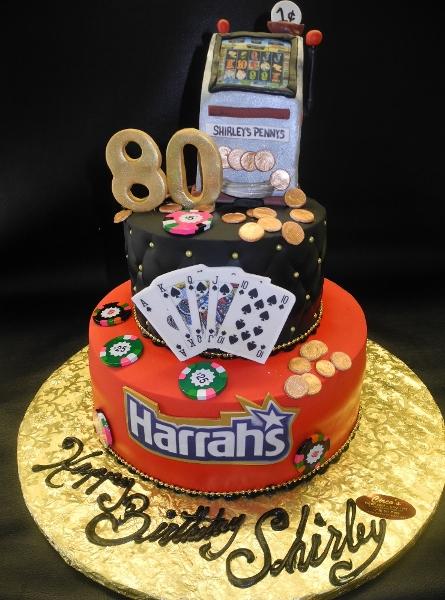 Casino Slot Machine Fondant Custom Cake 